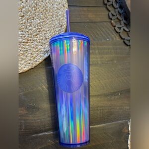 Starbucks Blue Iridescent 24oz Reusable Tumbler